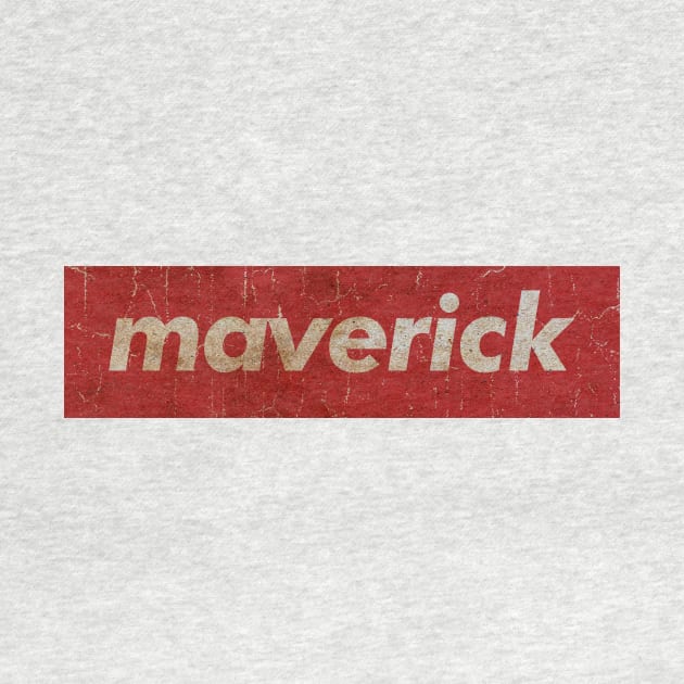 Maverick - RECTANGLE RED VINTAGE by GLOBALARTWORD